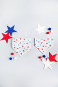 Red, White, & Blue Popsicles Bandana - Summer Dog Bandana:  Tie-On