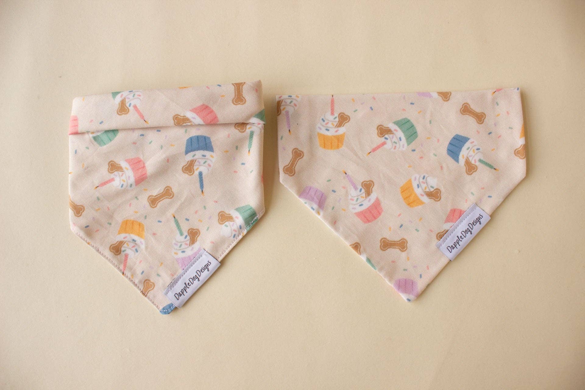 Party Pupcakes Bandana - Birthday Bandana:  Over the Collar