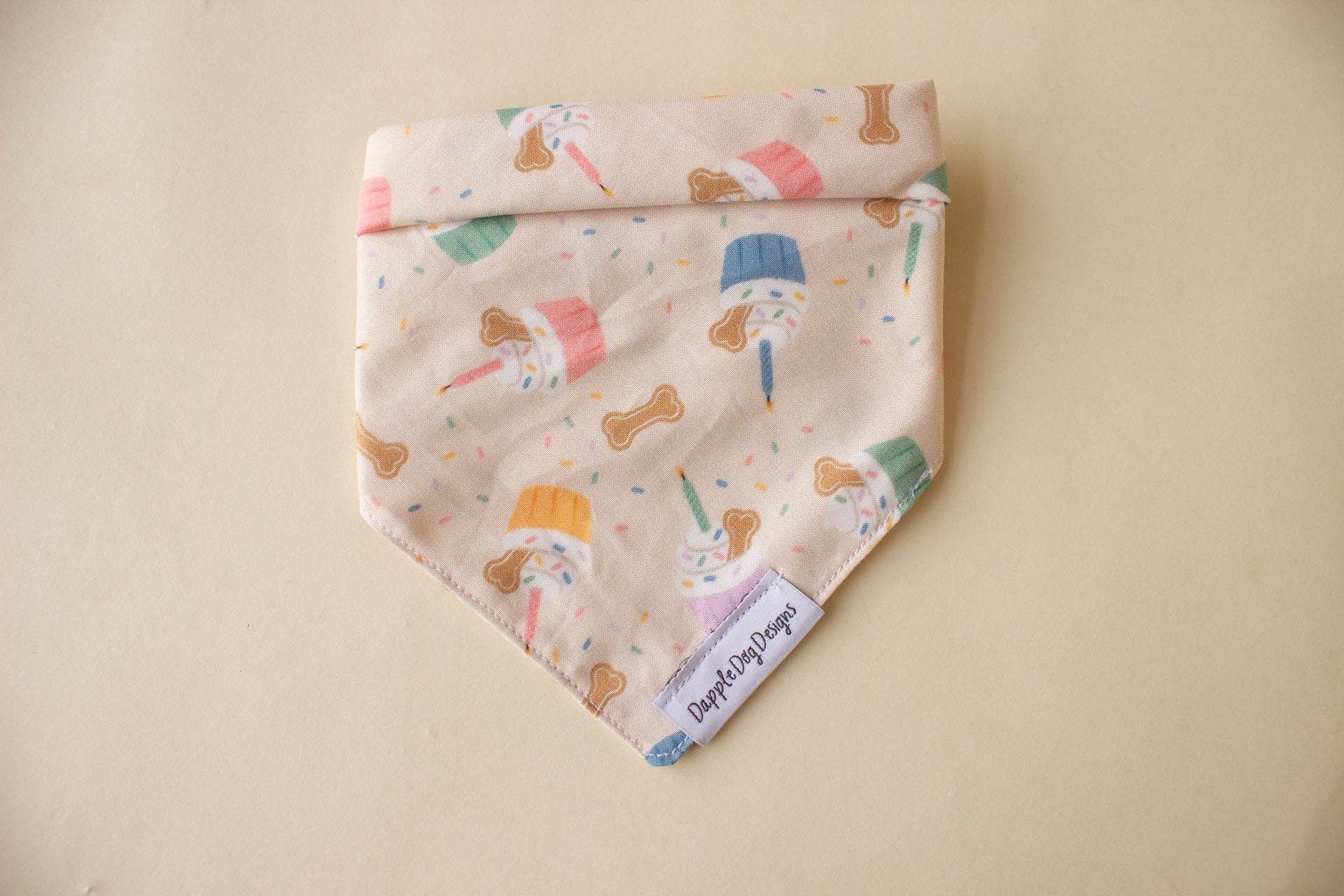 Party Pupcakes Bandana - Birthday Bandana:  Over the Collar