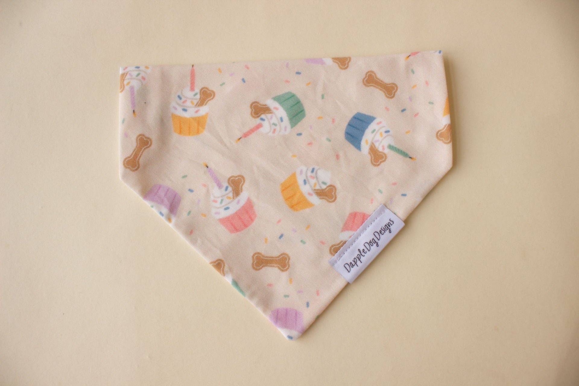 Party Pupcakes Bandana - Birthday Bandana:  Over the Collar